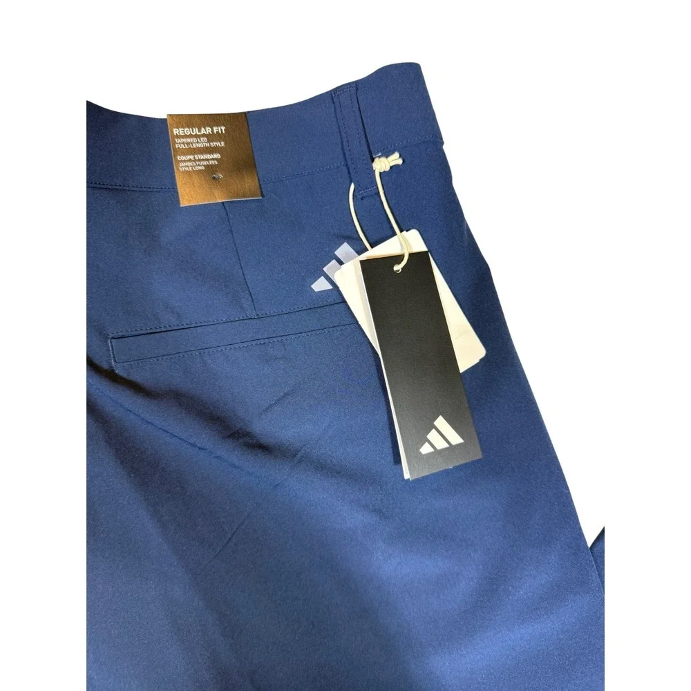 Adidas Mens Ultimate365 Golf Pants Navy Blue Regular Fit Tapered 34x34 NEW